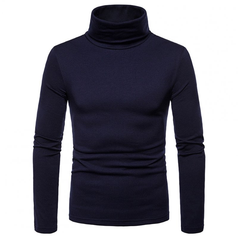 Thermal Cotton Stretch Turtleneck Tops