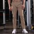 Men Thin Wear Resistant Cargo Pants with Pockets Khaki S