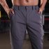 Men Thin Wear Resistant Cargo Pants with Pockets gray S