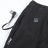 Men USB Electric Heated Pants Outdoor Hiking Camping Constant Temperature Winter Warm Heated Trousers Black L