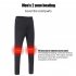 Men USB Electric Heated Pants Outdoor Hiking Camping Constant Temperature Winter Warm Heated Trousers Black XL