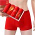 Men Underwear Cotton Red Underwear Combination five XL  55 65KG 