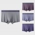 Men Underwear Plus Size Loose Modal Seamless Underpants Middle Waist Solid Color Breathable Underwear Light gray green 3XL  82 5 95kg 