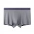 Men Underwear Plus Size Loose Modal Seamless Underpants Middle Waist Solid Color Breathable Underwear gray green XL  57 5 70kg 