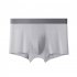 Men Underwear Plus Size Loose Modal Seamless Underpants Middle Waist Solid Color Breathable Underwear gray green XL  57 5 70kg 
