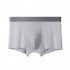 Men Underwear Plus Size Loose Modal Seamless Underpants Middle Waist Solid Color Breathable Underwear Medium grey 6XL  120 132 5kg 