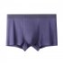Men Underwear Plus Size Loose Modal Seamless Underpants Middle Waist Solid Color Breathable Underwear Medium grey 6XL  120 132 5kg 