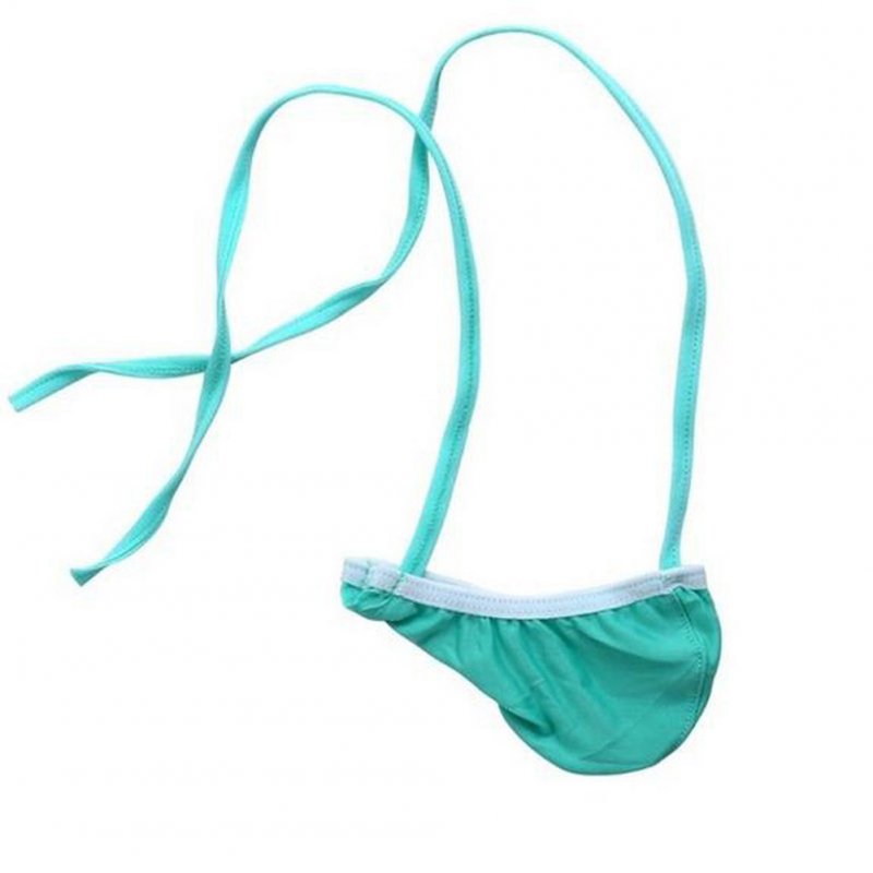 Men Underwear Sexy Underwear Thongs Cotton Gay T-back green_One size
