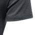 Men V neck T shirt Short sleeved Solid Color Casual Fake Two piece Bottoming Shirt dark gray XL