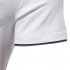 Men V neck T shirt Short sleeved Solid Color Casual Fake Two piece Bottoming Shirt White XL