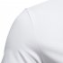 Men V neck T shirt Short sleeved Solid Color Casual Fake Two piece Bottoming Shirt White XL