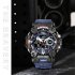 Men Watch Multi functional 50m Waterproof LED Digital Dual Display Electronic Sports Wrist Watch 8072 Black Gray