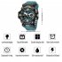 Men Watch Multi functional 50m Waterproof LED Digital Dual Display Electronic Sports Wrist Watch 8072 Black Gray