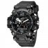 Men Watch Multi functional 50m Waterproof LED Digital Dual Display Electronic Sports Wrist Watch 8072 Black Gray