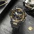 Men Watch Multi functional 50m Waterproof LED Digital Dual Display Electronic Sports Wrist Watch 8072 Black Gray