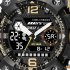 Men Watch Multi functional 50m Waterproof LED Digital Dual Display Electronic Sports Wrist Watch 8072 Blue