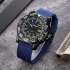 Men Watch Zinc Alloy nylon 9281 Quartz Movement Well sealed Waterproof Time Date Watch blue
