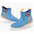 Men Waterproof Deck Boots Anti slip Neoprene Rubber Ankle Rain Boots For Fishing Boating Muddy Wetland Beach 1 Pair sky blue 10 43 44 