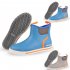 Men Waterproof Deck Boots Anti slip Neoprene Rubber Ankle Rain Boots For Fishing Boating Muddy Wetland Beach 1 Pair sky blue 7 39 