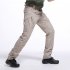 Men Wear resistant Sport Zipper Trousers Casual Trousers Pants  Khaki ix9 waterproof XXL