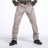 Men Wear resistant Sport Zipper Trousers Casual Trousers Pants  Black ix9 waterproof L