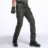 Men Wear resistant Sport Zipper Trousers Casual Trousers Pants  Black ix9 waterproof L