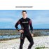 Men Wetsuit 2 5MM Neoprene Wet Suit UV Protection Rash Guard Long Sleeve Swimwear Kayaking Snorkeling Gear grey S