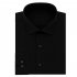 Men White Slim Antiwrinkling Business Long Sleeve Shirt  black 39