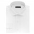 Men White Slim Antiwrinkling Business Long Sleeve Shirt  white 41