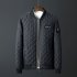 Men Winter Fashion Down Cotton Jacket Collar Jacket Cotton Coat Tops black M
