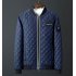 Men Winter Fashion Down Cotton Jacket Collar Jacket Cotton Coat Tops ArmyGreen XL