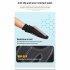 Men Winter Fleece Lined Gloves Waterproof Non slip Warm Touch Screen Gloves for Riding Hiking Two Finger Flip Black