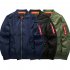 Men Winter Thick Jacket Warm Casual Cotton Short Coat Outwear Tops Navy blue M