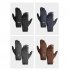 Men Winter Warm Plush Thick Touch Screen Gloves for Outdoor Cycling Running Mountaineering  Navy One size