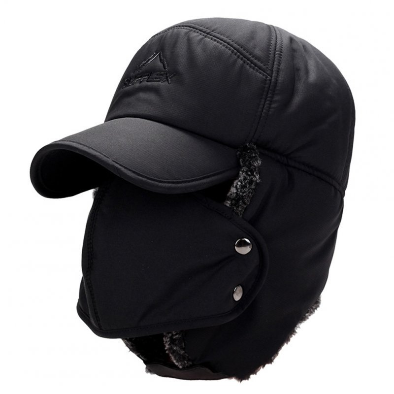 Men Winter Warm  Cap - black adjustable