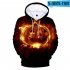 Men Women 3D Halloween Pumpkin Face Digital Printing Hooded Sweatshirts N 03876 YH03 Style 8 M