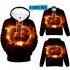 Men Women 3D Halloween Pumpkin Face Digital Printing Hooded Sweatshirts N 03876 YH03 Style 8 XXXL