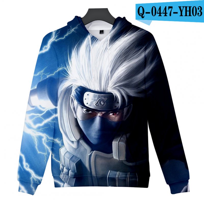 Men Women 3D Naruto Series Digital Printing Loose Hooded Sweatshirt Q-0447-YH03 F_S