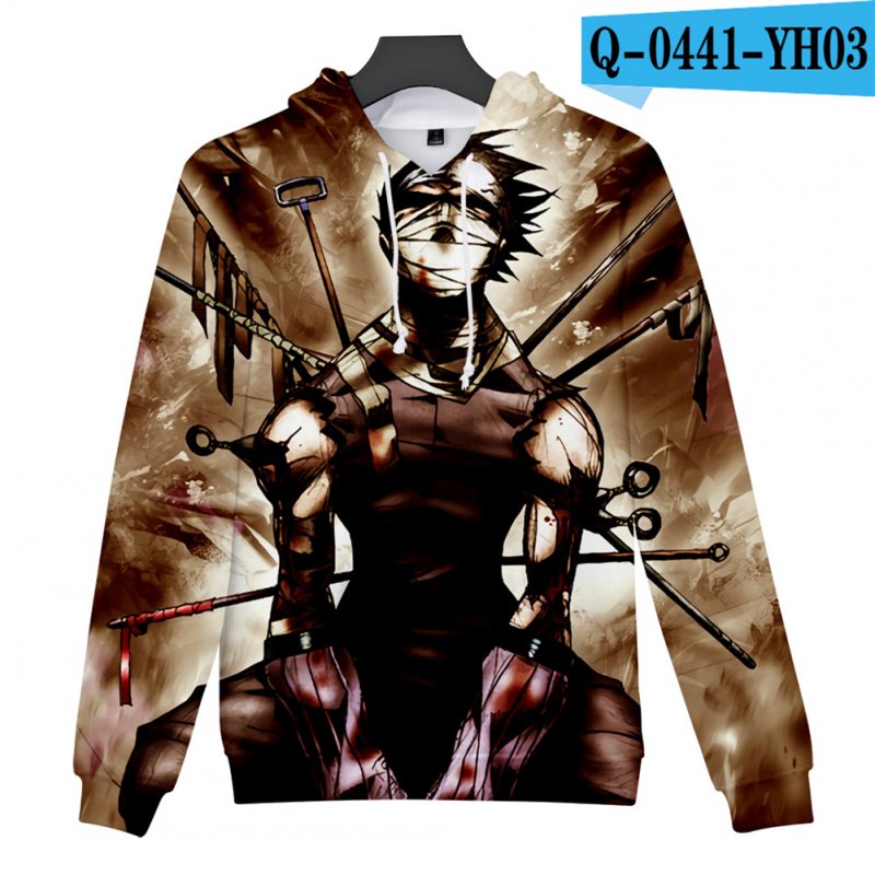 Men Women 3D Naruto Series Digital Printing Loose Hooded Sweatshirt Q-0441-YH03 A_XL