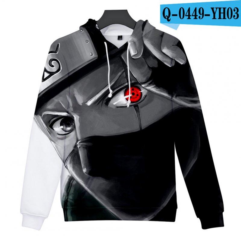 Men Women 3D Naruto Series Digital Printing Loose Hooded Sweatshirt Q-0449-YH03 H_L