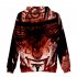 Men Women 3D Naruto Series Digital Printing Loose Hooded Sweatshirt Q 0445 YH03 D S