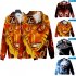 Men Women 3D Naruto Series Digital Printing Loose Hooded Sweatshirt Q 0445 YH03 D S