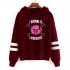 Men Women American Drama Riverdale Fleece Lined Thickening Hooded Sweater Tops Red wine XL