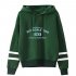 Men Women American Drama Riverdale Fleece Lined Thickening Hooded Sweater Green A L