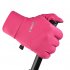 Men Women Anti Slip Windproof Gloves Autumn Winter Waterproof Thermal Warm Touchscreen Riding Skiing Gloves gray M