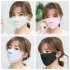 Men Women Anti haze Mask Riding Ice Silk Dust proof Suncreeen Breathable Mask Ice silk light blue One size