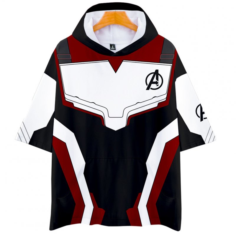 Men Women Avengers Endgame Quantum Suit 3D Fashion Printing Short Sleeve Hooded Shirt Sweatshirts A_M