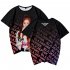 Men Women Blackpink Girls 3D Digital Printing Fashion Casual T shirt Short Sleeve Pullover Tops D style M