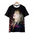 Men Women Blackpink Girls 3D Digital Printing Fashion Casual T shirt Short Sleeve Pullover Tops A style XXL
