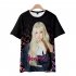 Men Women Blackpink Girls 3D Digital Printing Fashion Casual T shirt Short Sleeve Pullover Tops A style XXL